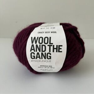 Crazy Sexy Wool
Wool and the Gang 'Margaux Red' Chunky Yarn - Deep Plum